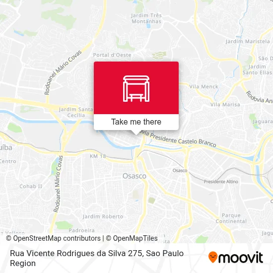 Rua Vicente Rodrigues da Silva 275 map
