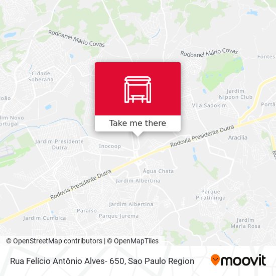 Mapa Rua Felício Antônio Alves- 650