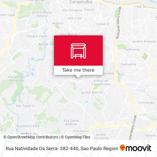 Rua Natividade Da Serra- 382-440 map