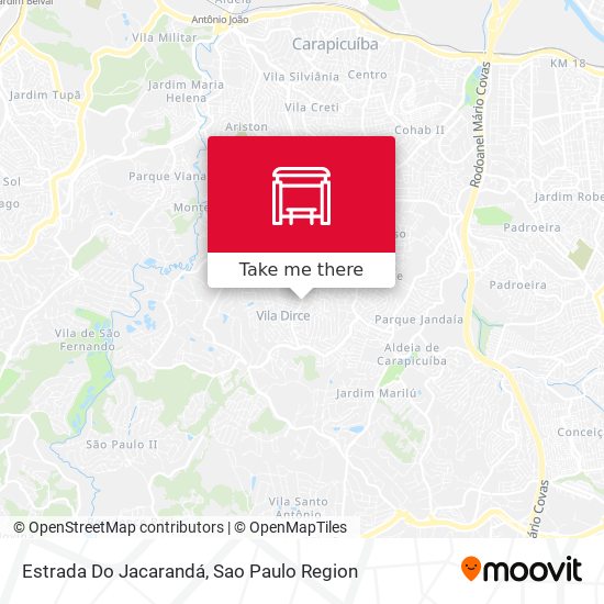 Estrada Do Jacarandá map