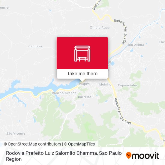 Rodovia Prefeito Luiz Salomão Chamma map