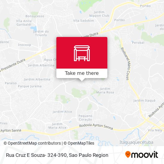 Rua Cruz E Souza- 324-390 map