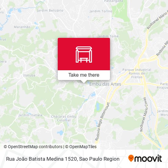 Rua João Batista Medina 1520 map