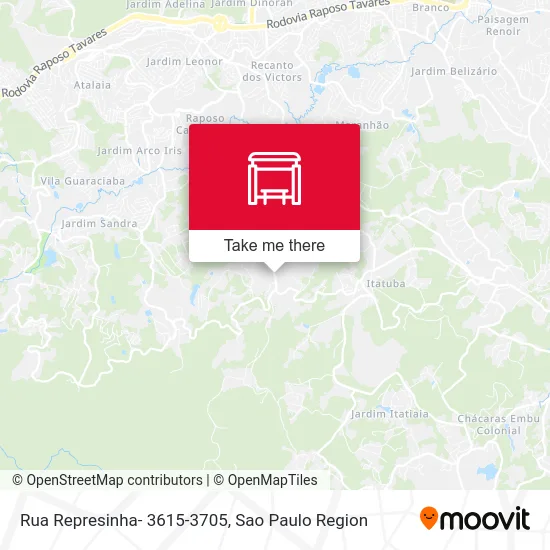 Rua Represinha- 3615-3705 map