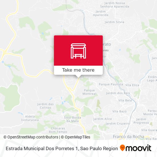 Estrada Municipal Dos Porretes 1 map