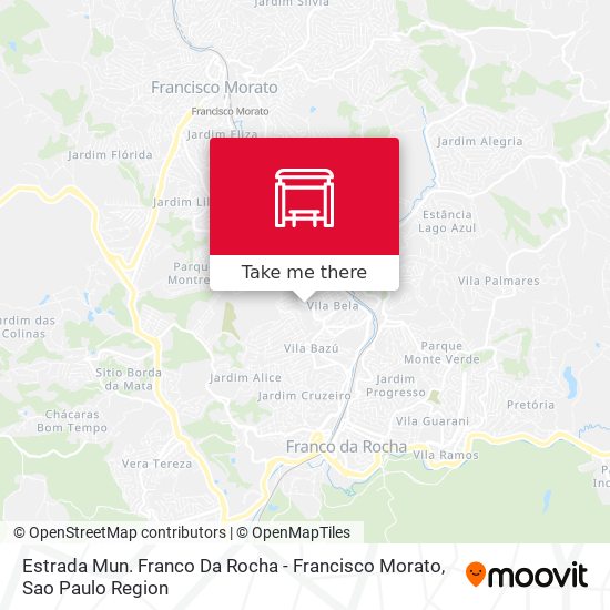 Mapa Estrada Mun. Franco Da Rocha - Francisco Morato