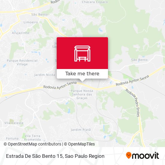 Estrada De São Bento 15 map