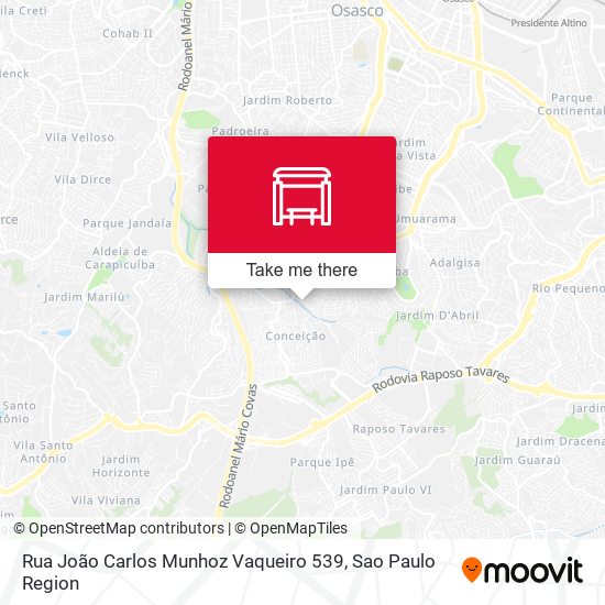 Rua João Carlos Munhoz Vaqueiro 539 map
