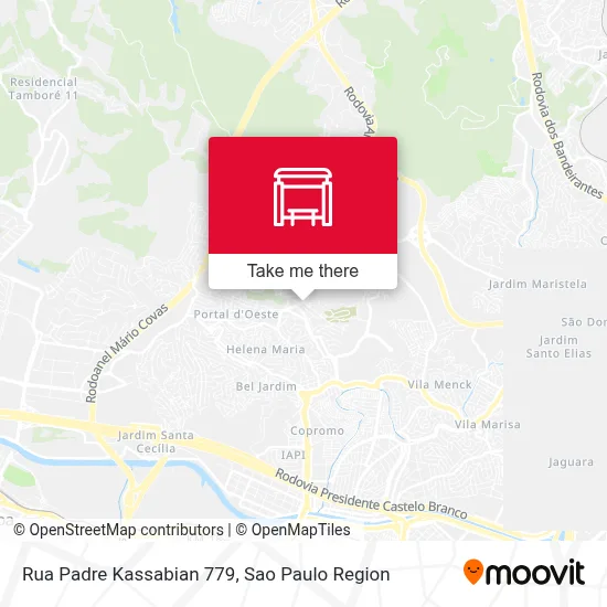 Rua Padre Kassabian 779 map