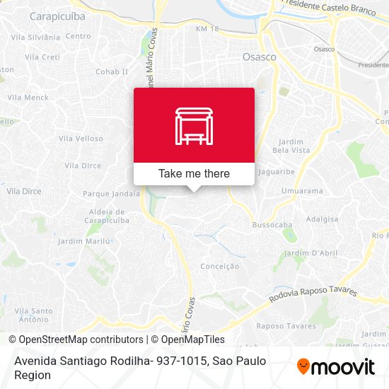 Avenida Santiago Rodilha- 937-1015 map