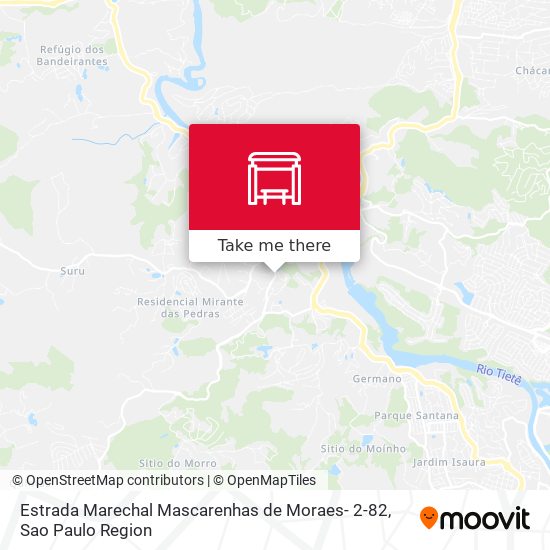 Estrada Marechal Mascarenhas de Moraes- 2-82 map