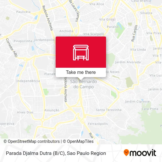 Parada Djalma Dutra (B/C) map