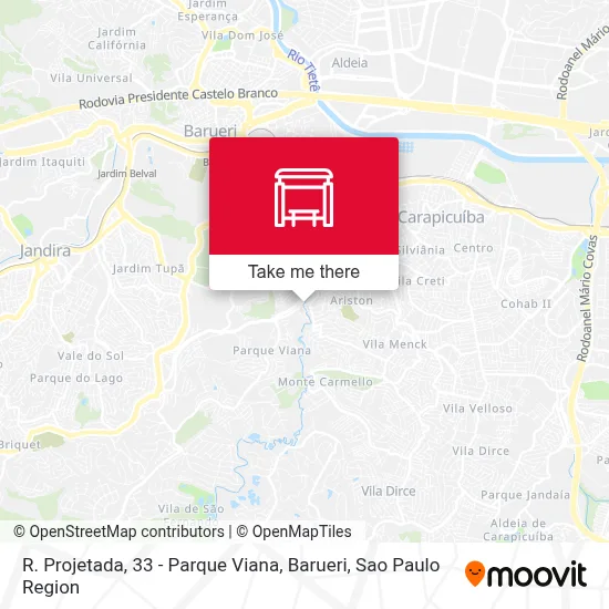 R. Projetada, 33 - Parque Viana, Barueri map