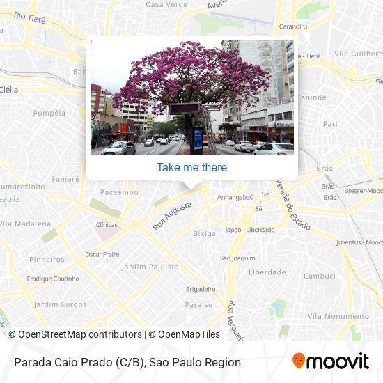 Parada Caio Prado (C/B) map