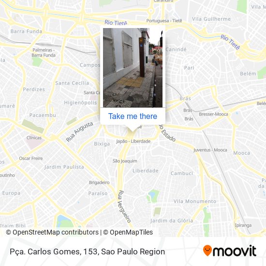 Pça. Carlos Gomes, 153 map