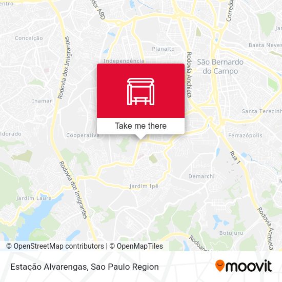 Estação Alvarengas map