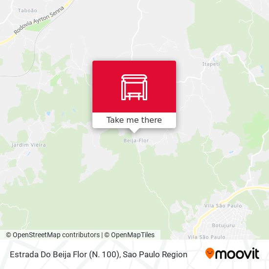 Estrada Do Beija Flor (N. 100) map