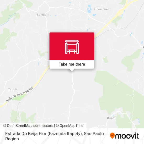 Estrada Do Beija Flor (Fazenda Itapety) map