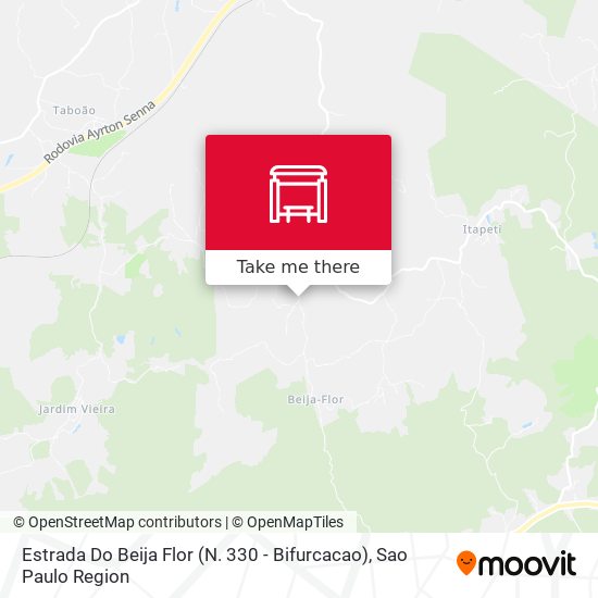 Estrada Do Beija Flor (N. 330 - Bifurcacao) map