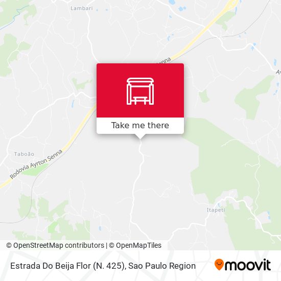 Estrada Do Beija Flor (N. 425) map