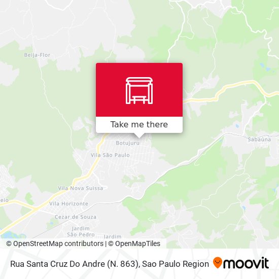 Rua Santa Cruz Do Andre (N. 863) map