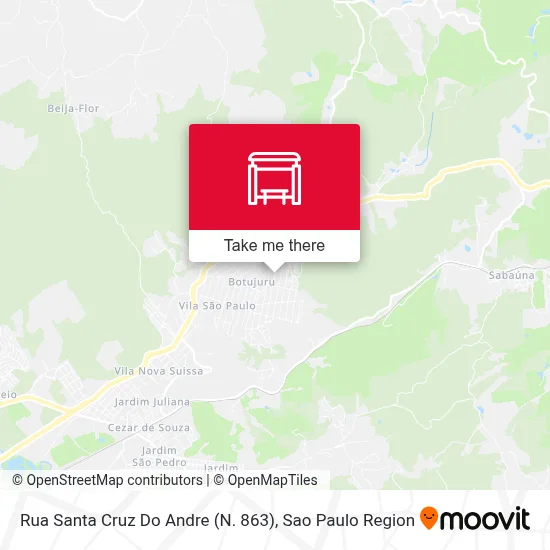 Rua Santa Cruz Do Andre (N. 863) map