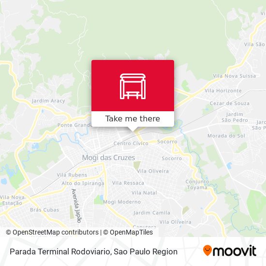 Parada Terminal Rodoviario map