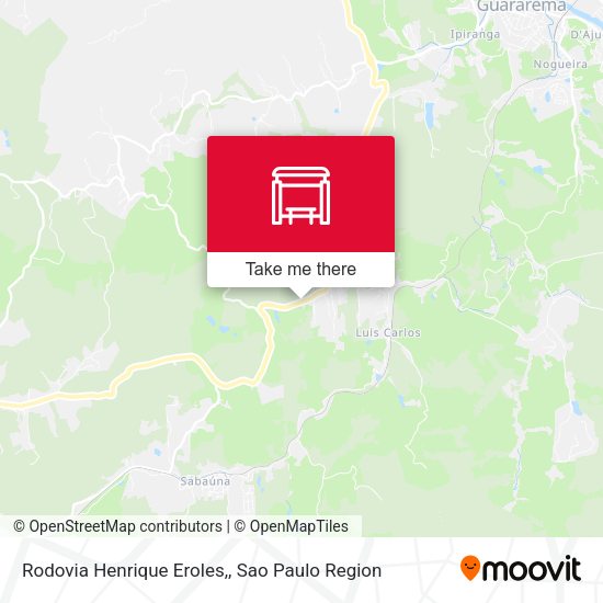 Rodovia Henrique Eroles, map