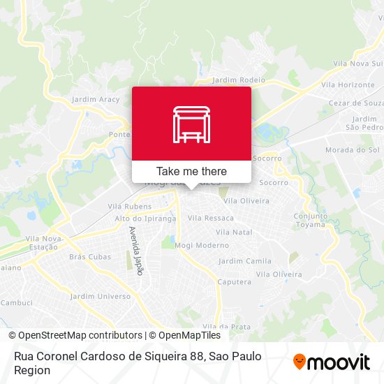 Rua Coronel Cardoso de Siqueira 88 map