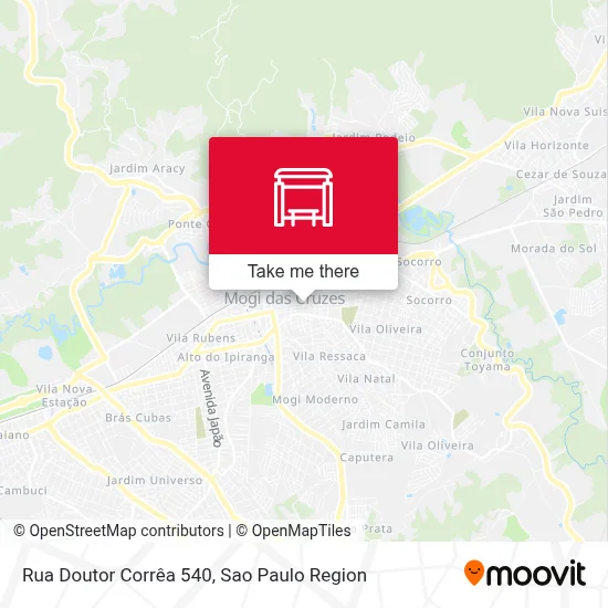 Rua Doutor Corrêa 540 map
