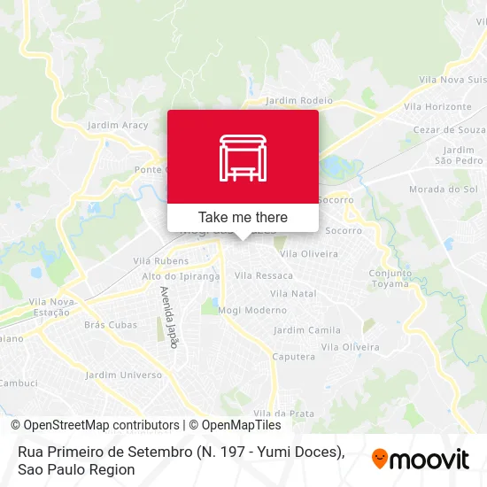 Rua Primeiro de Setembro (N. 197 - Yumi Doces) map
