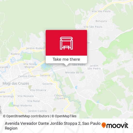 Avenida Vereador Dante Jordão Stoppa 2 map