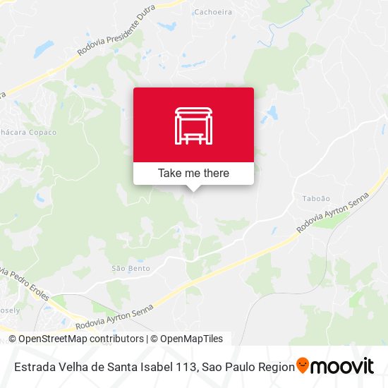 Estrada Velha de Santa Isabel 113 map