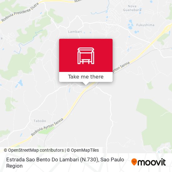 Estrada Sao Bento Do Lambari (N.730) map