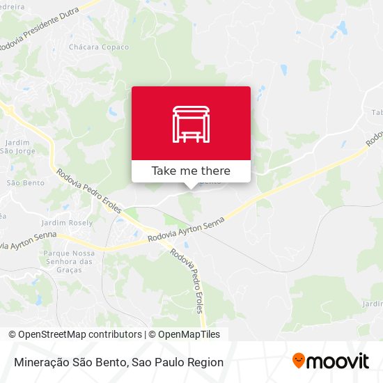 Mineração São Bento map