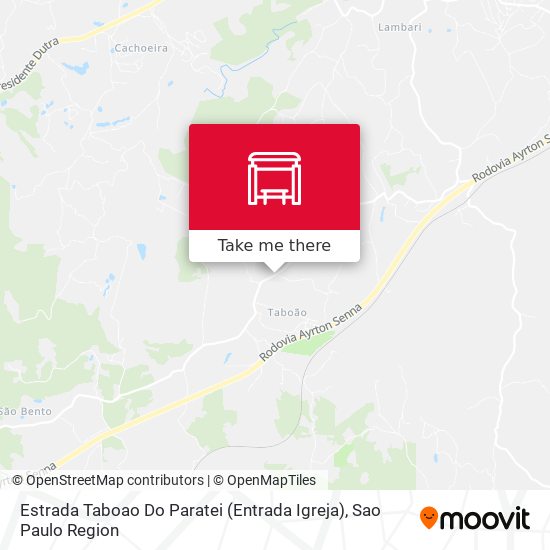 Estrada Taboao Do Paratei (Entrada Igreja) map
