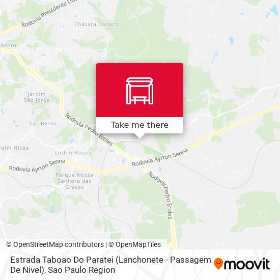 Estrada Taboao Do Paratei (Lanchonete - Passagem De Nivel) map