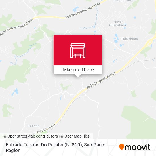 Estrada Taboao Do Paratei (N. 810) map