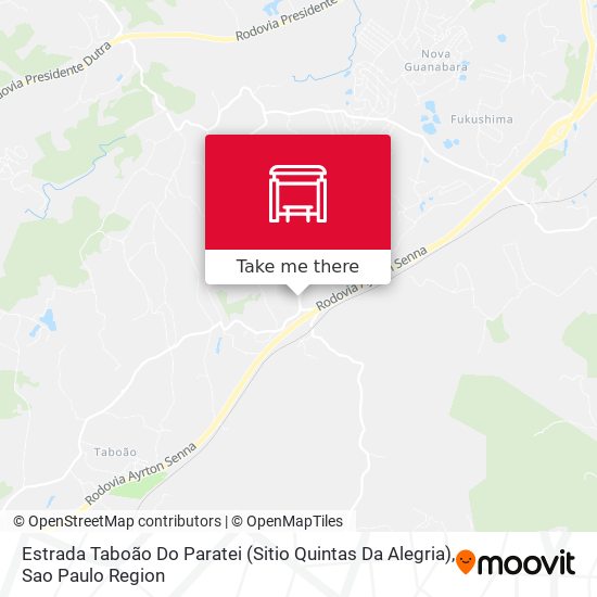 Estrada Taboão Do Paratei (Sitio Quintas Da Alegria) map