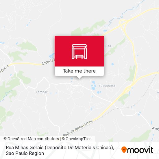 Rua Minas Gerais (Deposito De Materiais Chicao) map