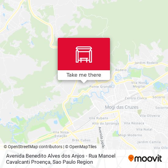 Avenida Benedito Alves dos Anjos - Rua Manoel Cavalcanti Proença map