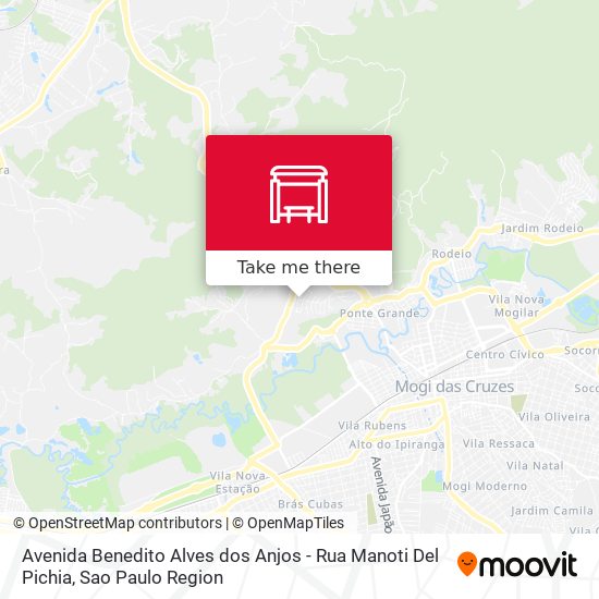 Avenida Benedito Alves dos Anjos - Rua Manoti Del Pichia map