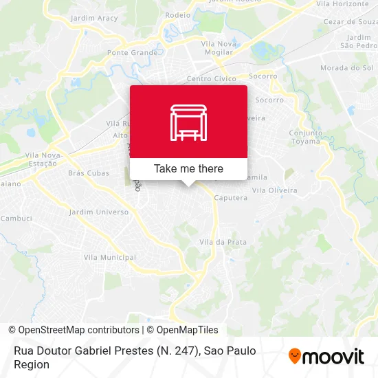 Rua Doutor Gabriel Prestes (N. 247) map