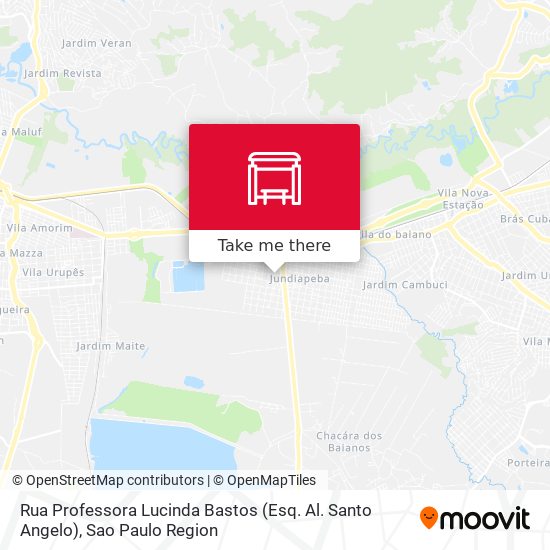 Rua Professora Lucinda Bastos (Esq. Al. Santo Angelo) map