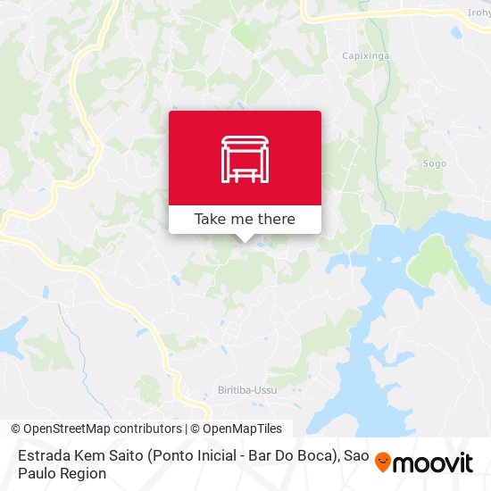 Estrada Kem Saito  (Ponto Inicial - Bar Do Boca) map