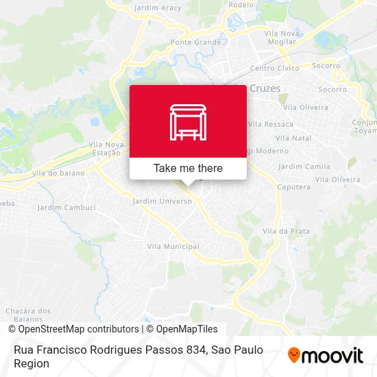Rua Francisco Rodrigues Passos 834 map