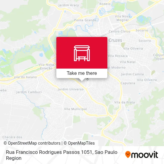 Rua Francisco Rodrigues Passos 1051 map