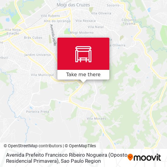 Avenida Prefeito Francisco Ribeiro Nogueira (Oposto Residencial Primavera) map
