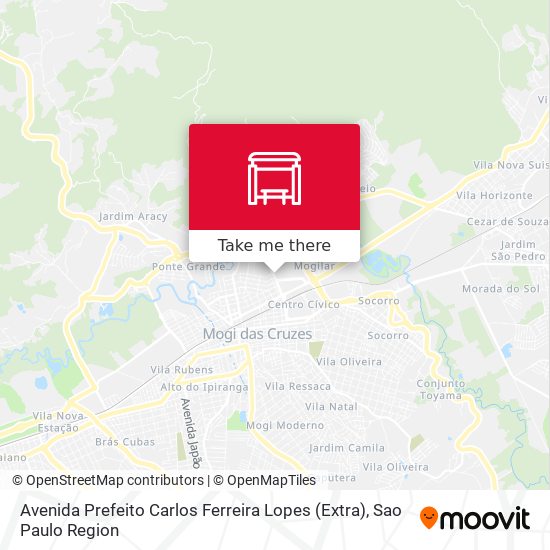 Mapa Avenida Prefeito Carlos Ferreira Lopes (Extra)