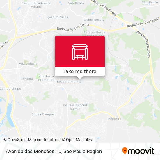 Avenida das Monções 10 map